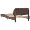 vidaXL Cadre de lit sans matelas Hvar marron 100x200 cm similicuir