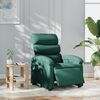 vidaXL Fauteuil inclinable &eacute;lectrique Vert fonc&eacute; Tissu
