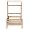 vidaXL Lit de jour avec toit sans matelas 80x200 cm bois massif