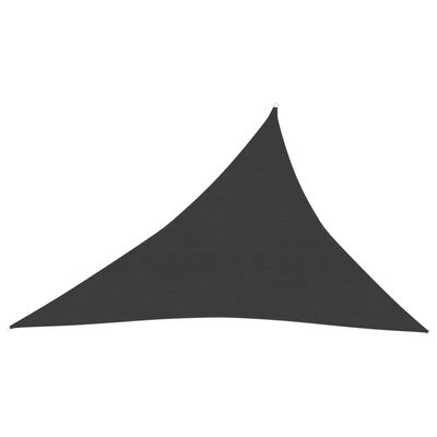 vidaXL Voile d'ombrage 160 g/m² Anthracite 4x5x6,8 m PEHD