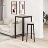 vidaXL Table de bar Naturel 110 x 55 x 105 cm Bois de pin massif