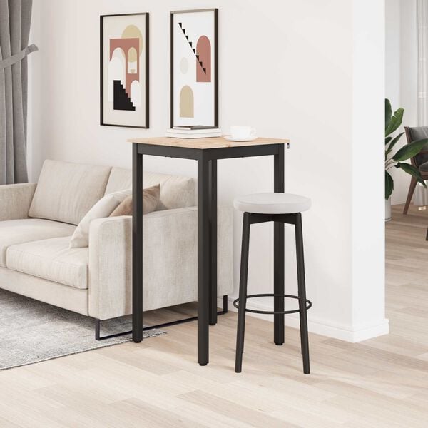 vidaXL Table de bar Naturel 110 x 55 x 105 cm Bois de pin massif