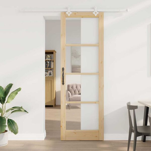vidaXL Porte coulissante Naturel 78 x 232 cm