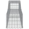 vidaXL Paniers à gabions arqués 2 pcs 400x50x40/60 cm Fer galvanisé