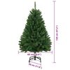 vidaXL Sapin de Noël artificiel avec 150 LED Vert 120 cm PVC et métal