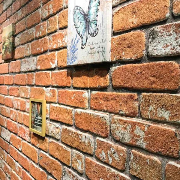 vidaXL Panneaux muraux 3D design de brique marron clair 10 pcs EPS