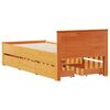 vidaXL Cadre de lit sans matelas avec t&ecirc;te de lit 90x200 cm bois pin