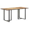 vidaXL Table de salle &agrave; manger 160 cm Bois de manguier brut
