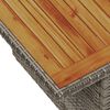 vidaXL Ensemble de canapé de jardin 7 pcs Gris polyrotin