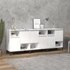 vidaXL Buffets 3 pcs blanc brillant 60x35x70 cm bois d'ing&eacute;nierie
