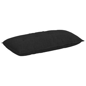 vidaXL Coussin de Dos Noir 100 x 19 x 50 cm tissu