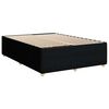 vidaXL Sommier &agrave; lattes de lit avec matelas Noir 140x200 cm Tissu