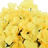 vidaXL Guirlandes de fleurs de Noël 3 pcs jaune 85 cm