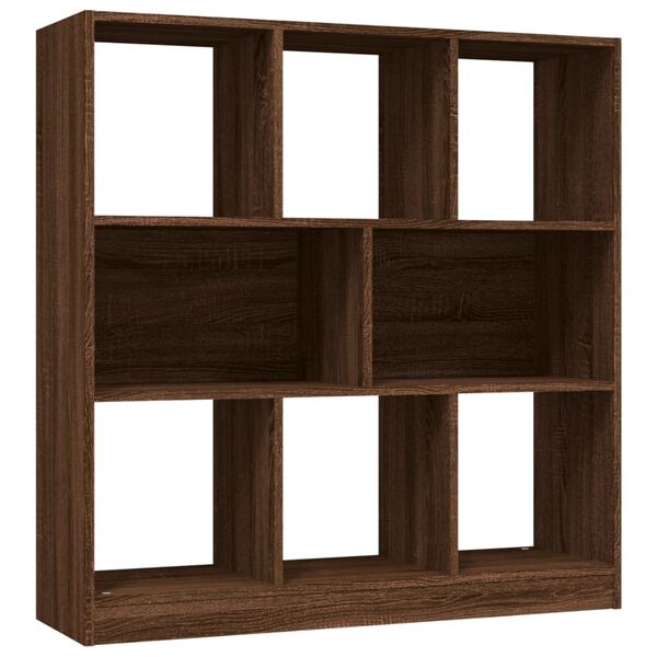 vidaXL Bibliothèque Chêne marron 97,5x29,5x100 cm Bois d'ingénierie