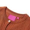Cardigan pour enfants tricoté cognac 116