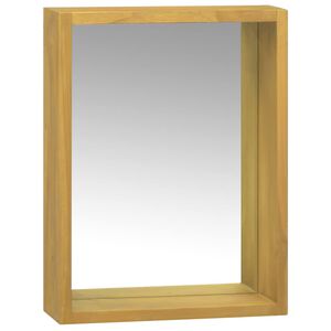 vidaXL Armoire &agrave; miroir 30x10x40 cm Bois de teck solide