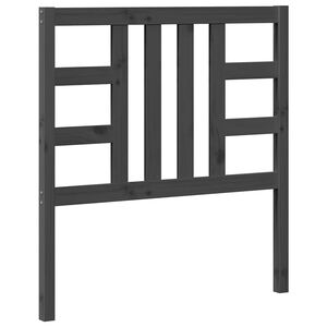 vidaXL T&ecirc;te de lit Gris 96x4x100 cm Bois massif de pin