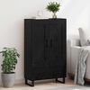 vidaXL Haut Armoire Ch&ecirc;ne noir 69,5 x 31 x 115 cm Bois d'ing&eacute;nierie