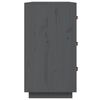 vidaXL Buffet Gris 80x40x75 cm Bois massif de pin