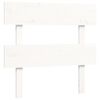 vidaXL Cadre de lit sans matelas blanc bois massif