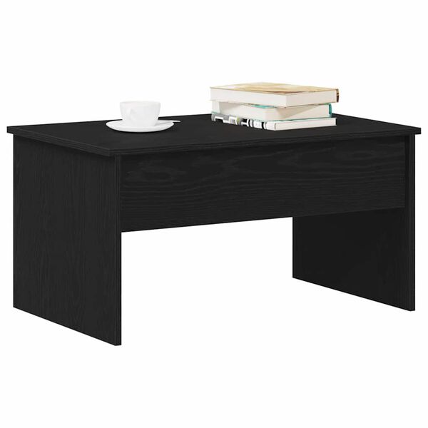 vidaXL Table basse Ch&ecirc;ne noir 80 x 50,5 x 41,5 cm Bois d'ing&eacute;nierie