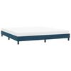vidaXL Cadre de lit sans matelas bleu fonc&eacute; 180x210 cm velours