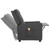 vidaXL Fauteuil de massage inclinable Gris fonc&eacute; Tissu