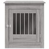 vidaXL Meuble de cage pour chiens sonoma gris 64,5x80x71 cm
