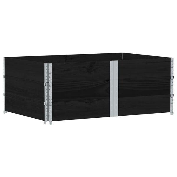 vidaXL Jardini&egrave;re noir 150x100 cm bois massif de pin