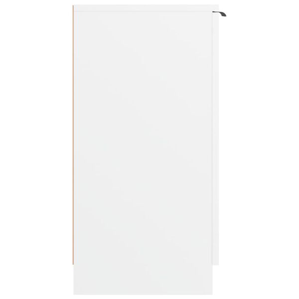 vidaXL Armoire à chaussures Blanc 59x35x70 cm Bois d'ingénierie