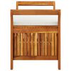 vidaXL Banc de rangement de jardin avec coussin 91 cm Bois d'acacia