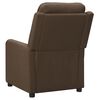 vidaXL Fauteuil électrique de massage Marron Tissu