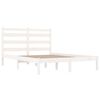 vidaXL Cadre de lit sans matelas blanc bois massif 120x200 cm