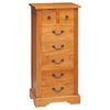 vidaXL Commode Naturel 45 x 35 x 100,5 cm Bois de Mahogany Massif
