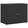 vidaXL Armoire de rangement de jardin Noir 100x55,5x80 cm R&eacute;sine tress&eacute;e