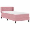 vidaXL Lit &agrave; ressorts avec matelas Rose 100 x 200 cm Velours