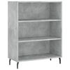 vidaXL Buffet gris b&eacute;ton 69,5x32,5x180 cm bois d'ing&eacute;nierie