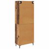 vidaXL Haut Armoire 2 pcs Bois Ancien Bois d'ing&eacute;nierie