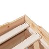 vidaXL Cadre de lit sans matelas empilable 90x190 cm bois massif