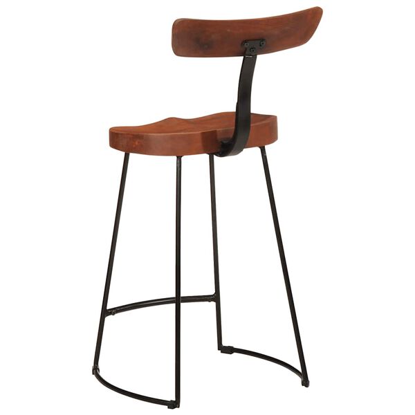 vidaXL Tabourets de bar lot de 2 49x43x88 cm bois de manguier massif