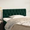 vidaXL T&ecirc;te de lit Vert fonc&eacute; 100x7x78/88 cm Velours