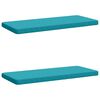 vidaXL Coussins de banc 2 pi&egrave;ces VUGHT 2 pc 100 % polyester Turquoise