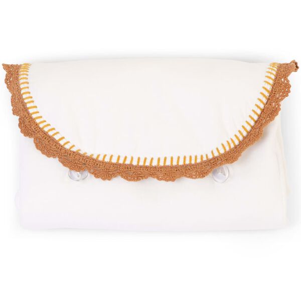 CHILDHOME Matelas &agrave; langer Angel Jersey Crochet &Eacute;cru