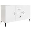 vidaXL Buffet blanc brillant 100x36x60 cm bois d'ing&eacute;nierie