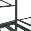 vidaXL Lit de jour et lit gigogne sans matelas noir 100x190 cm acier