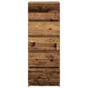 vidaXL Buffet avec tiroirs vieux bois 37,5x35x99 cm bois d'ing&eacute;nierie