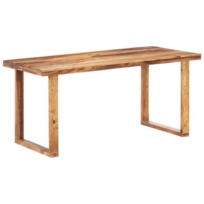 vidaXL Table de salle à manger 160x80x76 cm Bois solide