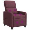 vidaXL Fauteuil de massage inclinable Pourpre Polyester