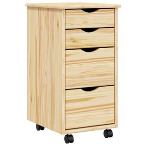 vidaXL Cabinet roulant avec bureau MOSS 34 x 39 x 65,5 cm