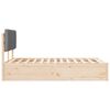 vidaXL Cadre de lit avec t&ecirc;te de lit rembourr&eacute;e Gris clair
